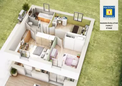 Image du modèle de maison evolutive family etage