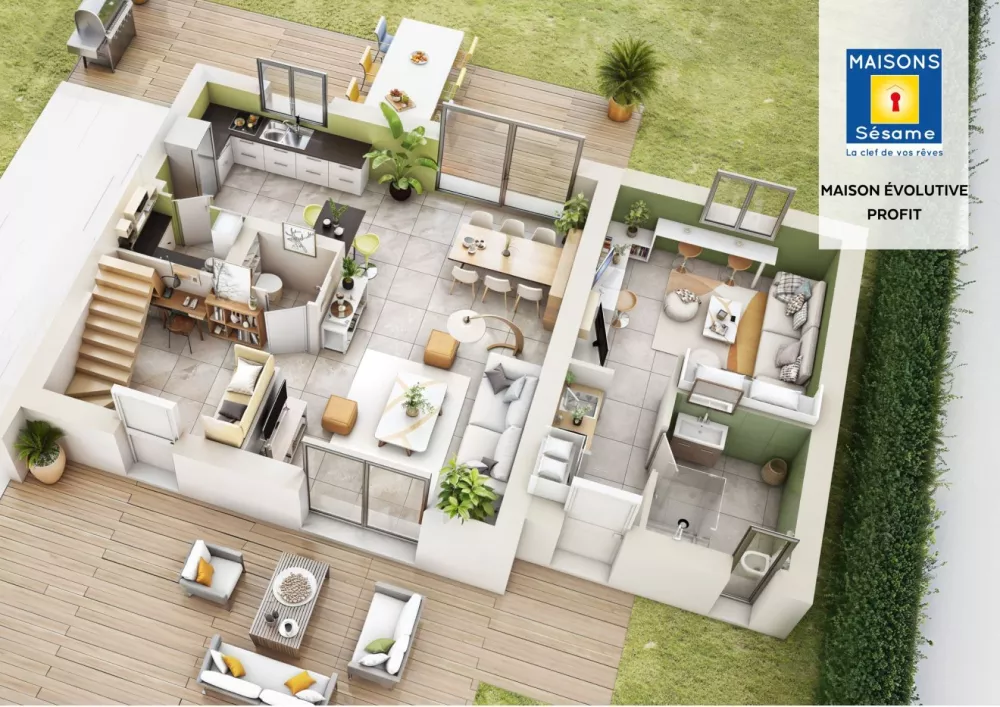 Image du modèle de maison evolutive profit