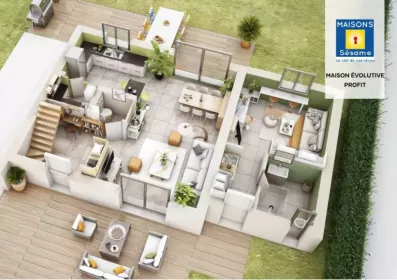 Image du modèle de maison evolutive profit