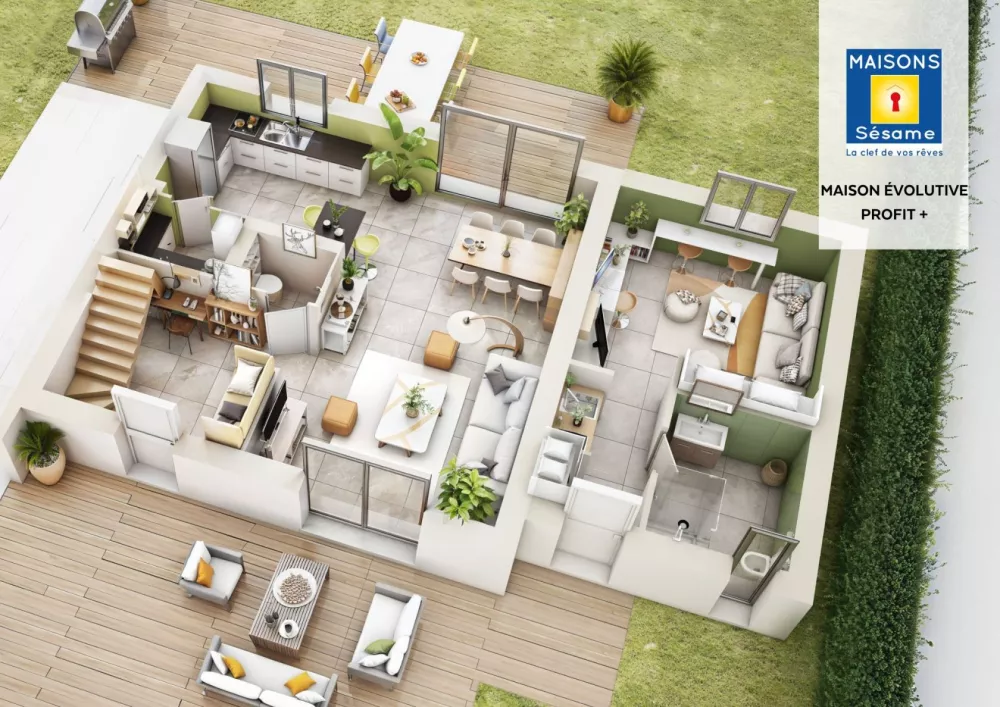Image du modèle de maison evolutive profit+