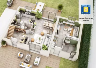 Image du modèle de maison evolutive profit+