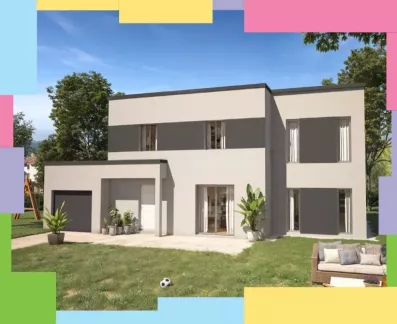 Image du modèle de maison evolutive standing garage-visuel