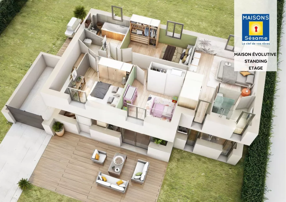Image du modèle de maison evolutive standing etage