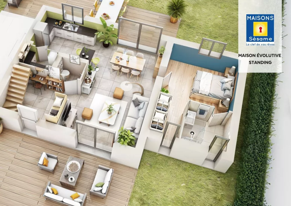 Image du modèle de maison evolutive standing