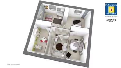 Image du modèle de maison ATRIA 105 ETG
