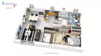 Image du modèle de maison ALYA-essentielle-80-PO257-PLAN-3D-HD