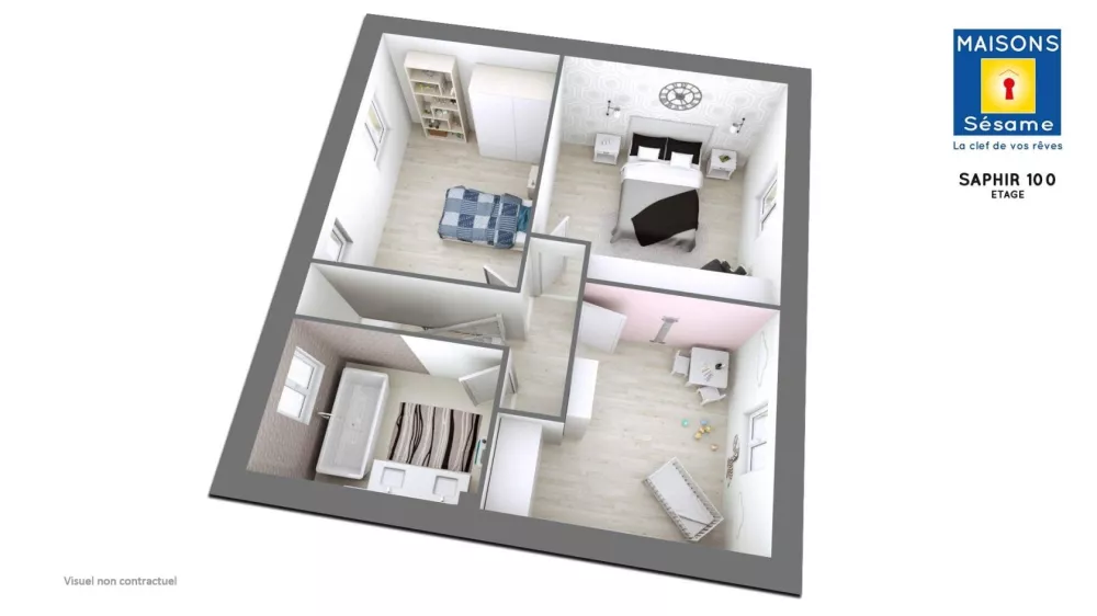 Image du modèle de maison saphir 100 ETG