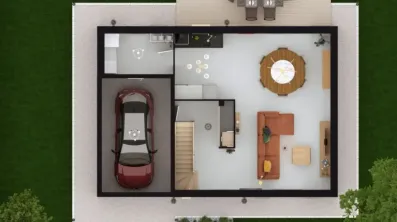 Image du modèle de maison PRIMULA3G-98-VUEDESSUSRDC