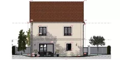 Image du modèle de maison FACADE ARRIERE