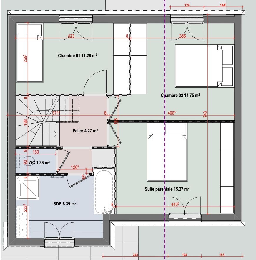 Image du modèle de maison PLAN ETAGE