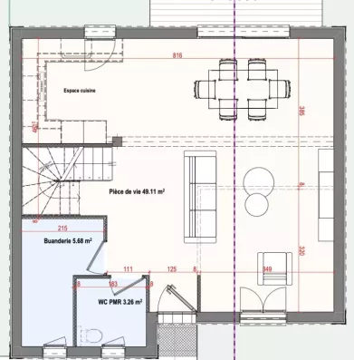 Image du modèle de maison PLAN RDC