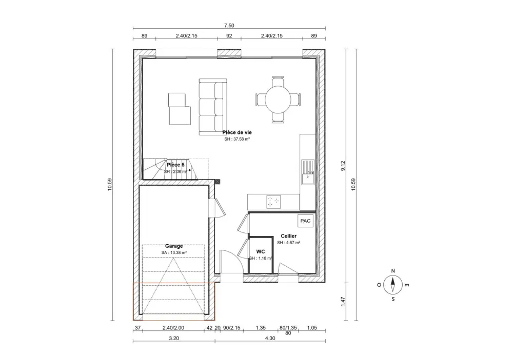 Image du modèle de maison Plan RDC (6)