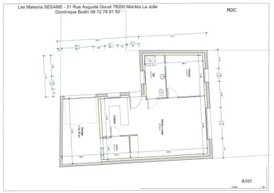 Image du modèle de maison PLAN RDC PERLE GI en L sur le Lot n°6
