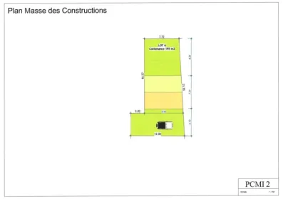 Image du modèle de maison PLAN MASSE R+1 de 80m² 4Ch Lot 6 Mantes la Ville