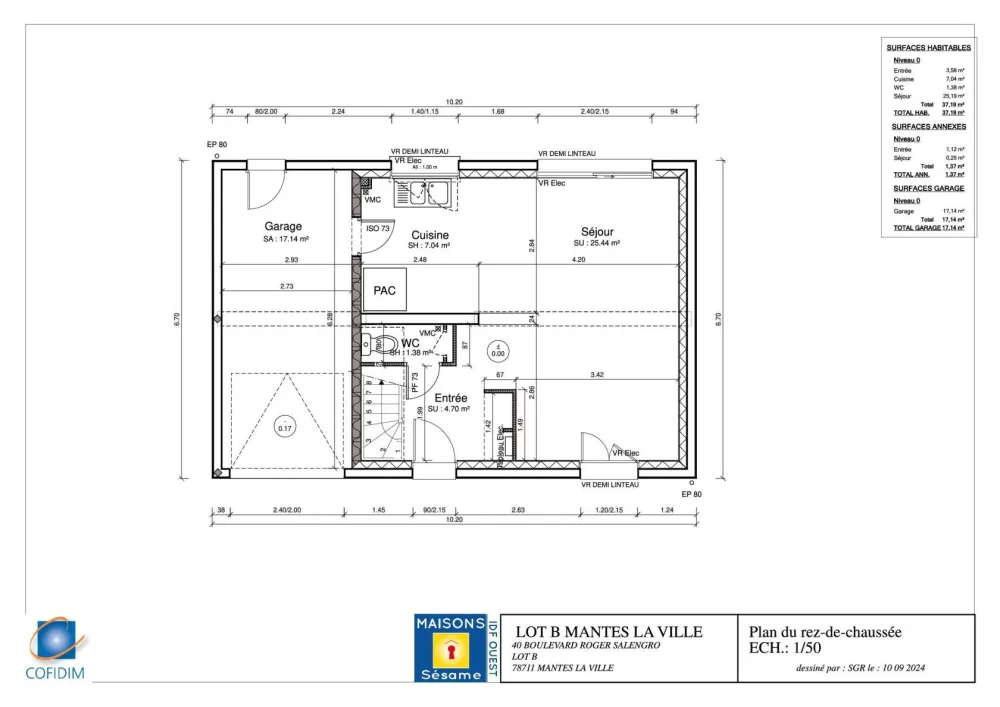 Image du modèle de maison LOT B RDC