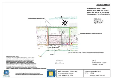 Image du modèle de maison LOT C IMPLANTATION