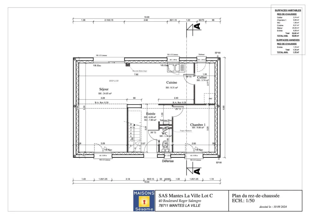 Image du modèle de maison LOT C RDC