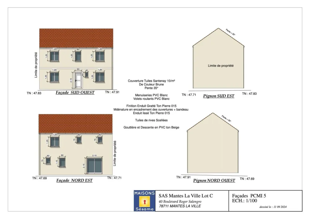 Image du modèle de maison LOT C FACADES