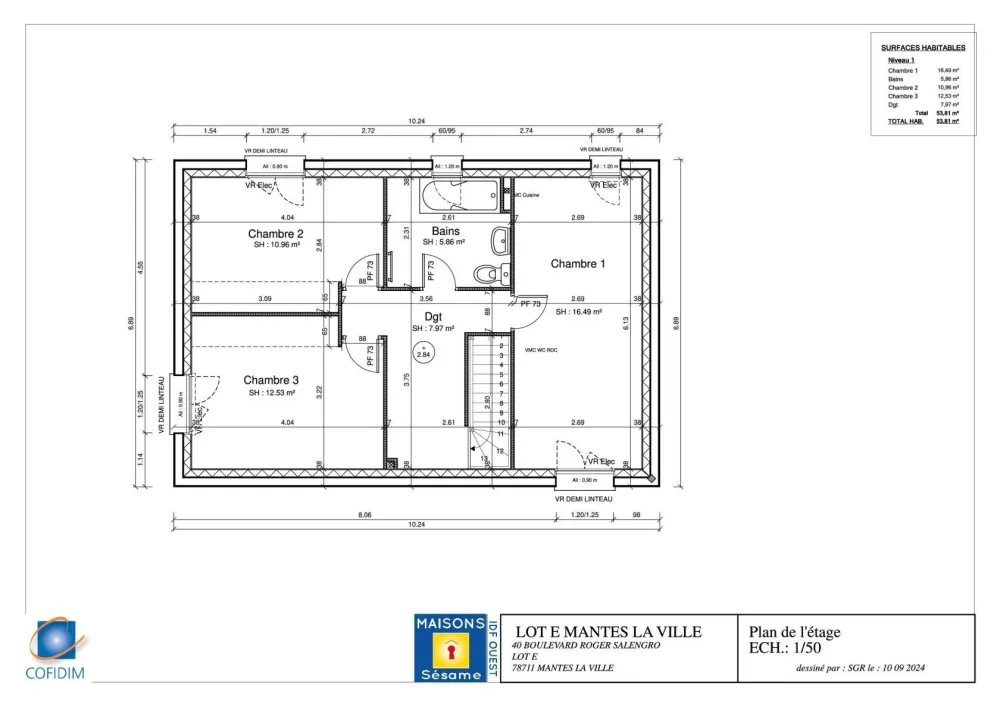 Image du modèle de maison LOT E ETAGE