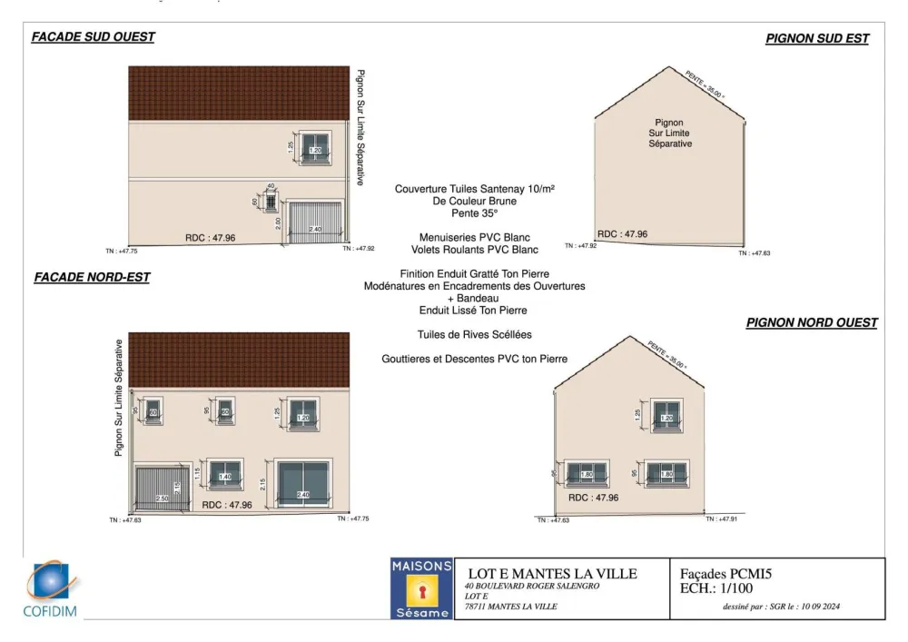 Image du modèle de maison LOT E FACADES
