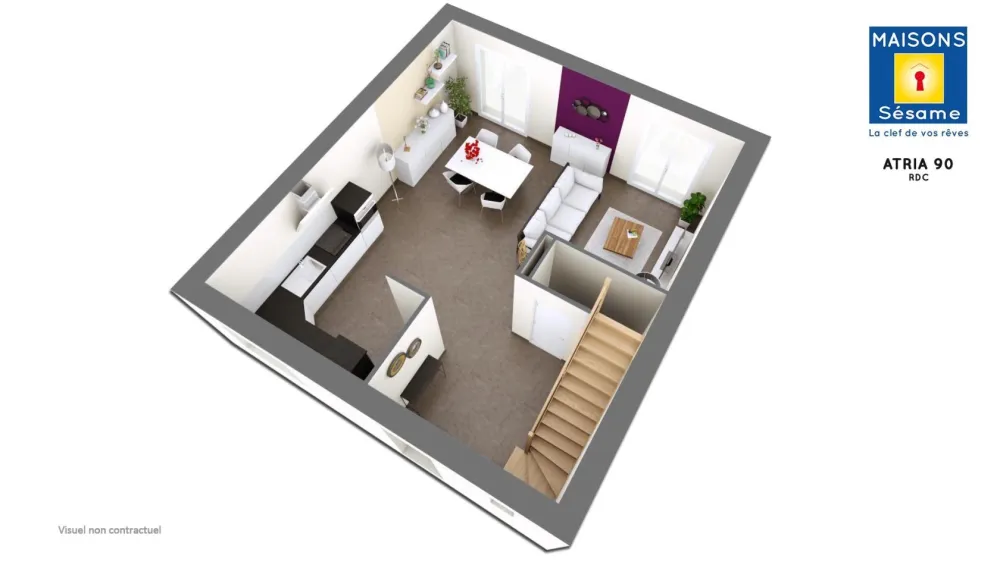 Image du modèle de maison ATRIA 90 RDC