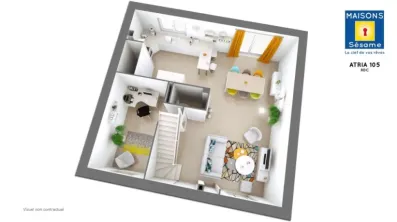 Image du modèle de maison ATRIA 105 RDC