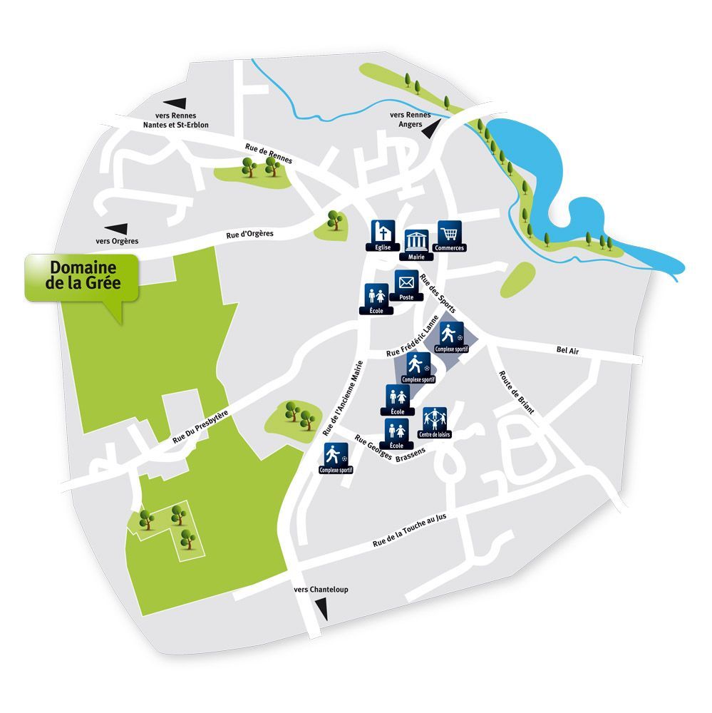 Image du modèle de maison 12-Zac de la gree-plan de quartier