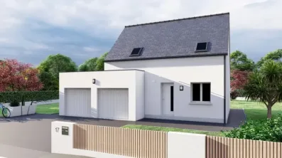 Image du modèle de maison MANOIR TOIT PLAT DOUBLE GARAGE