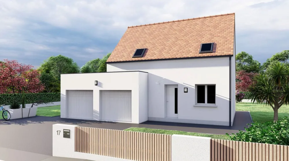 Image du modèle de maison MANOIR TOIT PLAT DOUBLE GARAGE