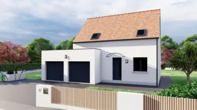 Image du modèle de maison MANOIR TOIT PLAT DOUBLE GARAGE
