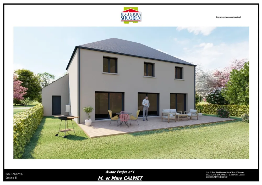 Image du modèle de maison pers arrière