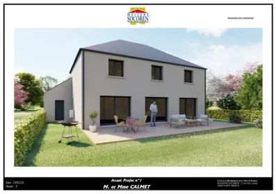 Image du modèle de maison pers arrière