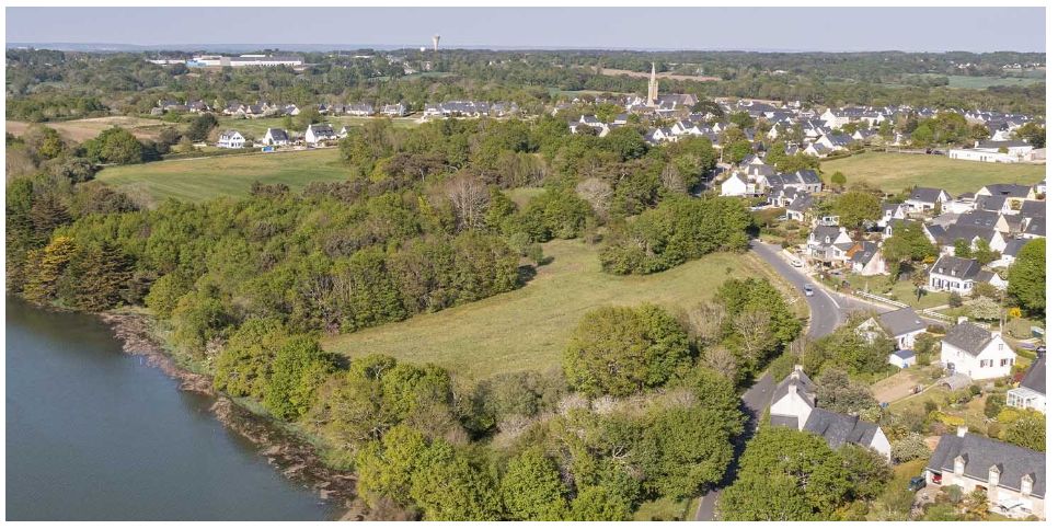 Image du modèle de maison vue drone