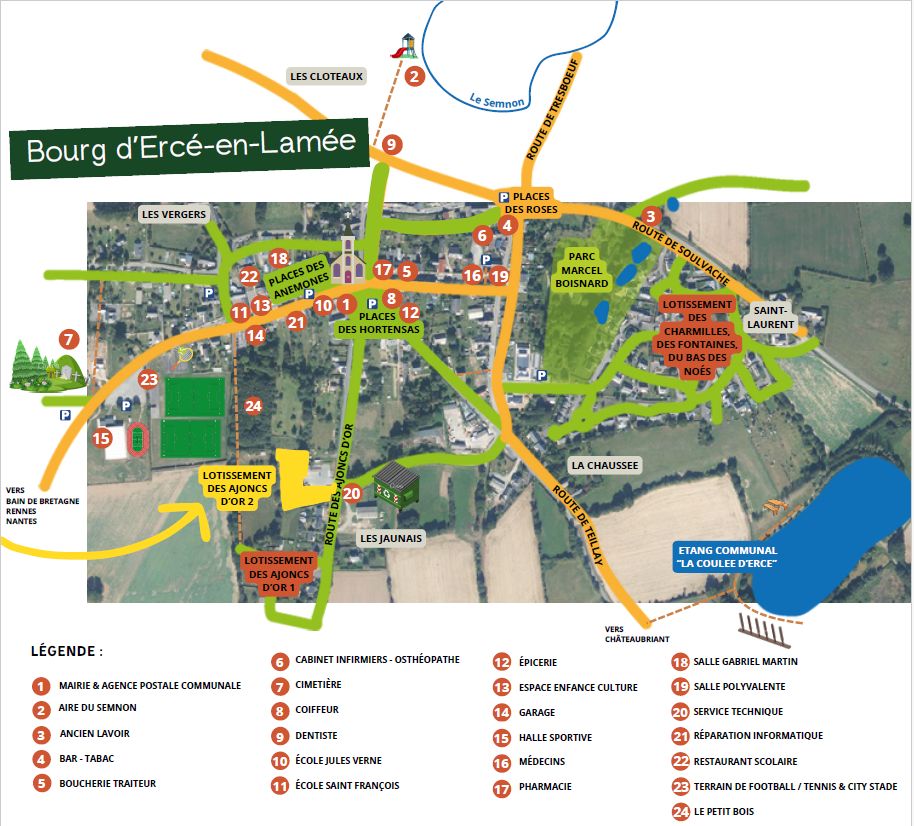 Image du terrain Terrain à bâtir de 300 m² à ERCE-EN-LAMEE (35)