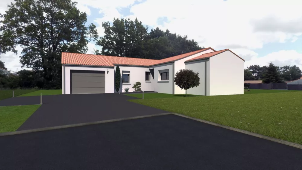 Image du modèle de maison 1-AV avec masque AV