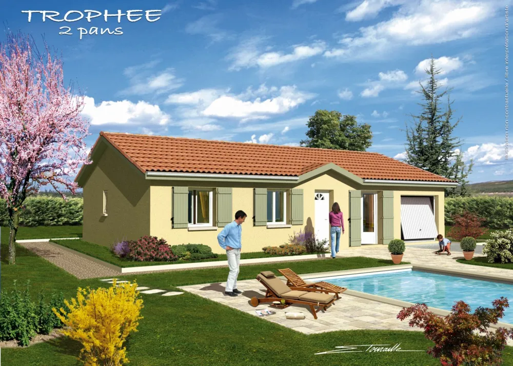 Image du modèle de maison TROPHEE-2pans