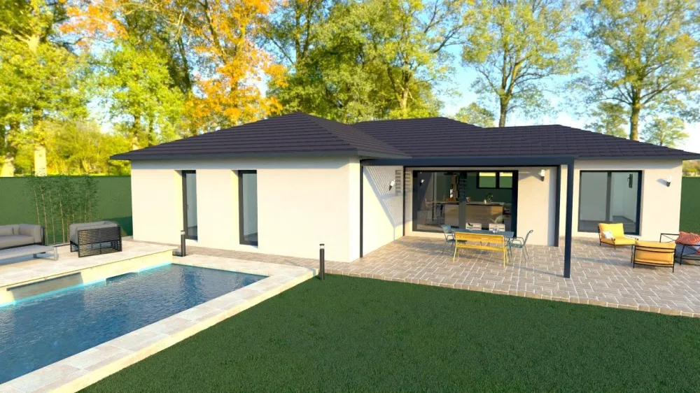 Image du modèle de maison facades sud nord