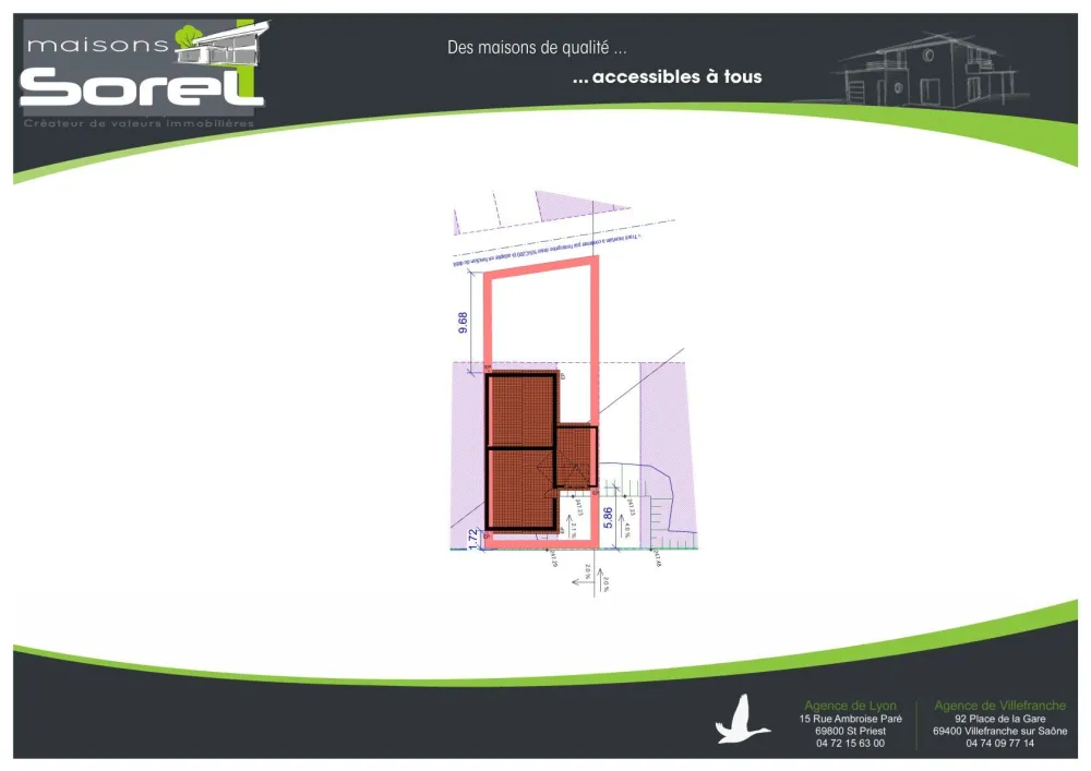 Image du modèle de maison Plan de masse - LOT 11