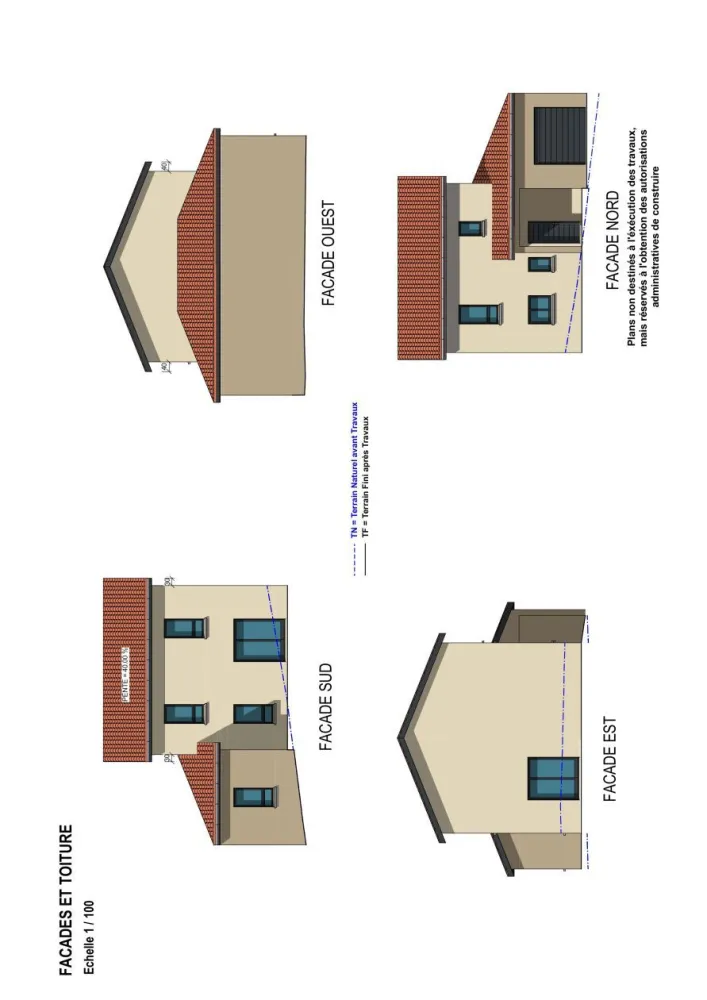 Image du modèle de maison PLAN DE FACADE TERNAY