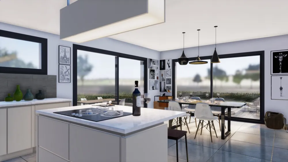 Image du modèle de maison Image 02 SALLE A MANGER  CUISINE