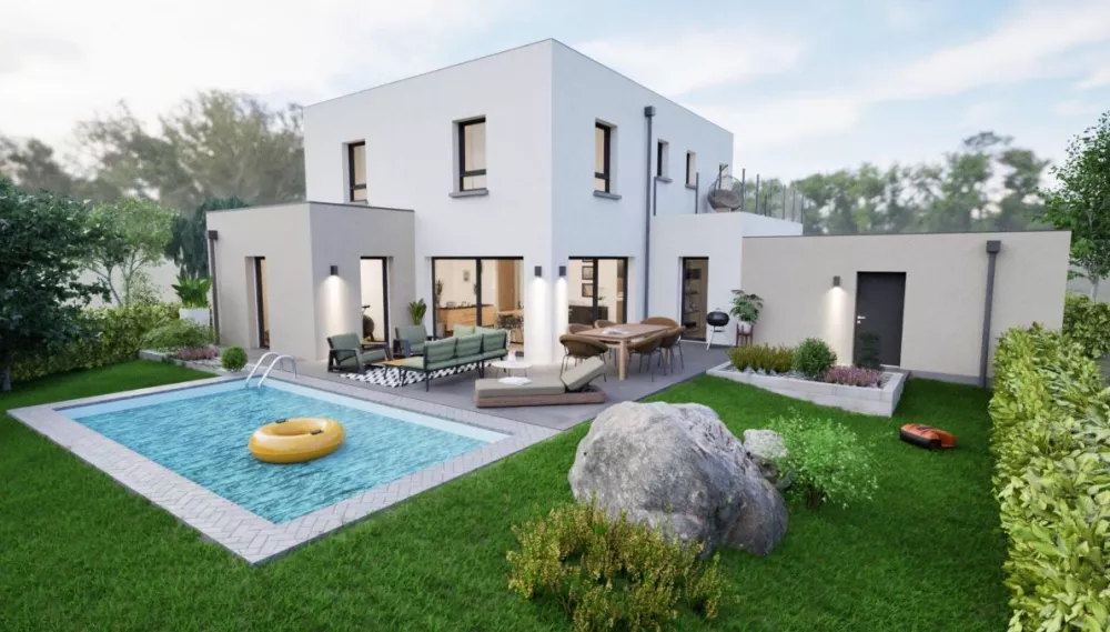 Image du modèle de maison margaryan toit plat 2