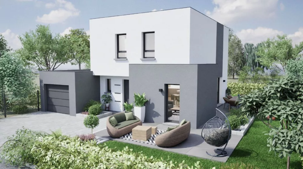Image du modèle de maison TOIT PLAT coté