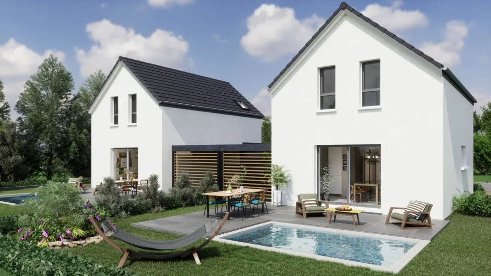 Image du modèle de maison Illustration maison jumelée DESSENHEIM 2 NET_000