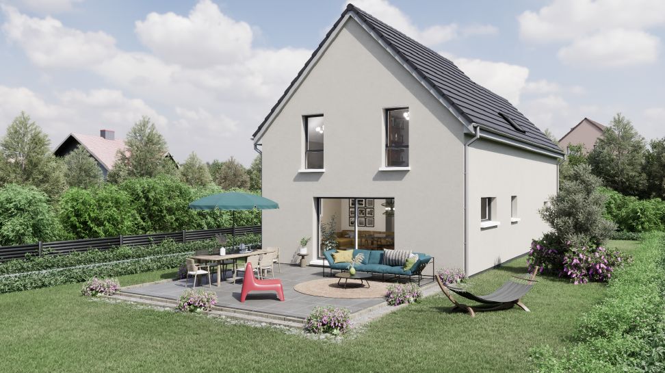Image du modèle de maison 2 PANS 128 M² AVEC SS-SOL + GARAGE DOUBLE JARDIN AVP MUJIC