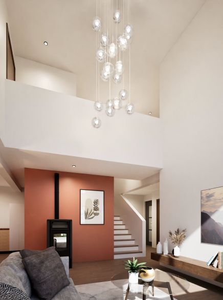 Image du modèle de maison AP Bocquet séjour escalier