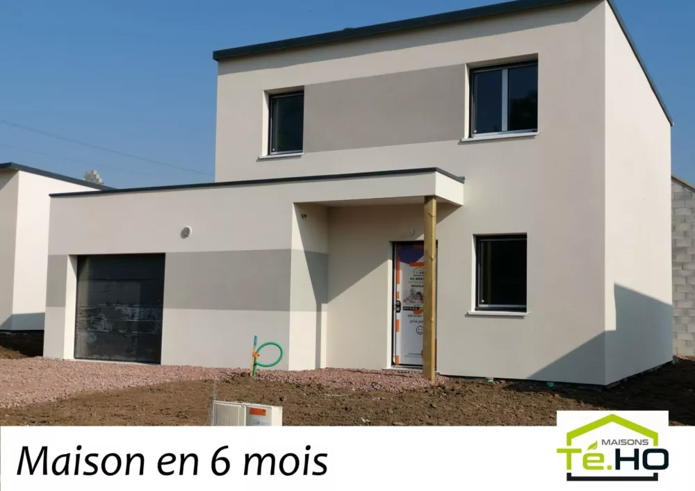 Image du modèle de maison AVANT SANS EX AUVENT ENDUIT BICOLOR