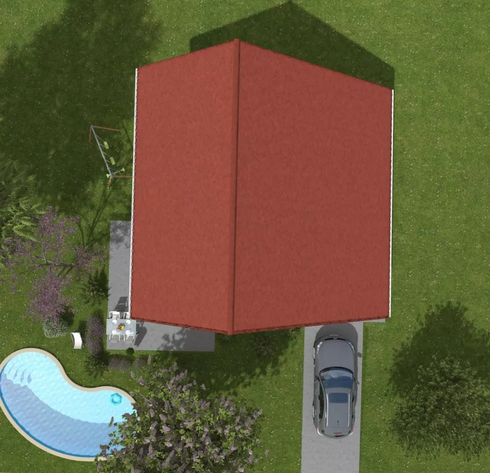 Image du modèle de maison ALOUETTE - VUE DESSUS
