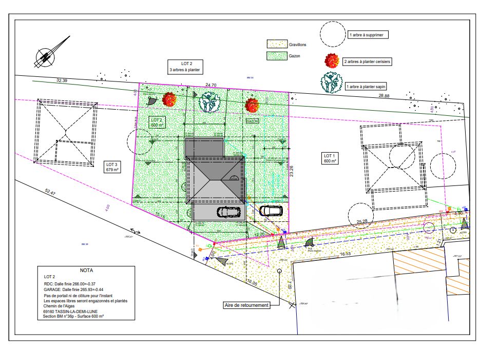Image du modèle de maison implantation
