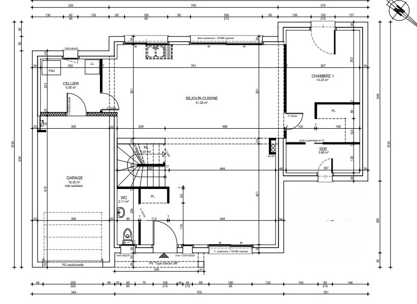 Image du modèle de maison plan rdc