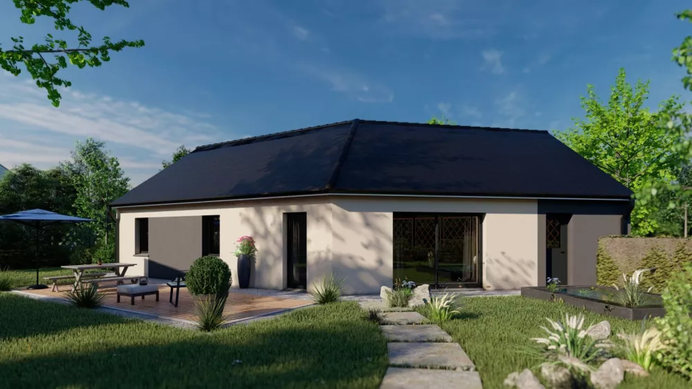 Image du modèle de maison Maison_VITALIA_3CH+AG_JARDIN BI-TON